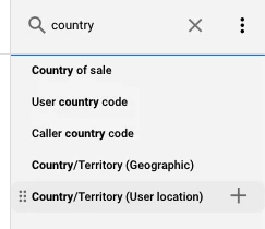 Screenshot of how to search for custom columns in custom reports.