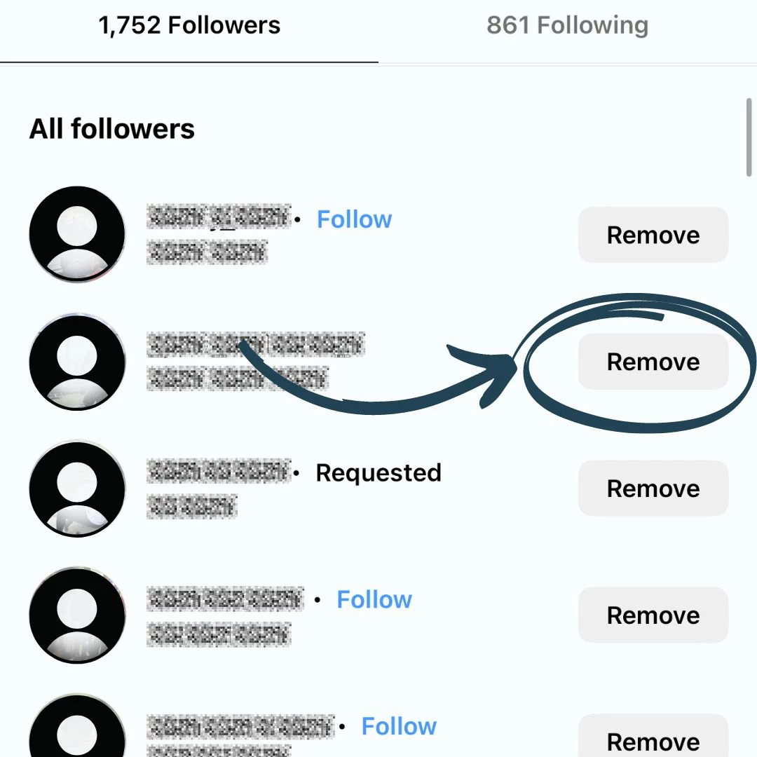 How to remove followers on Instagram