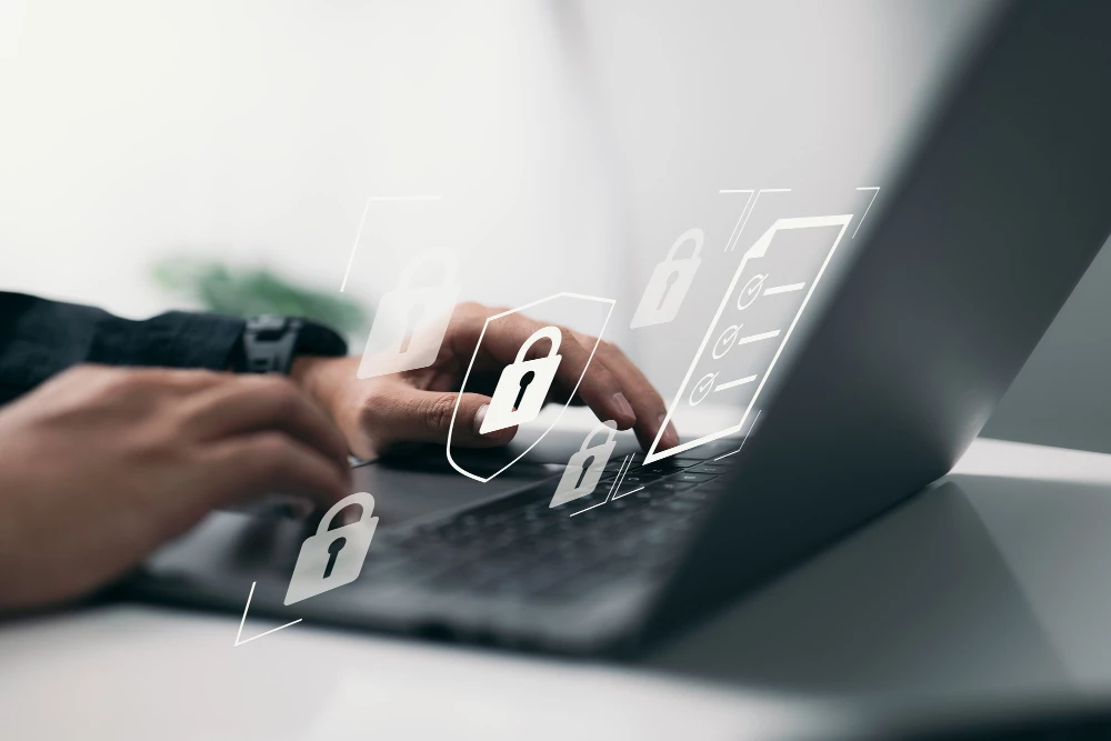 data protection on a laptop