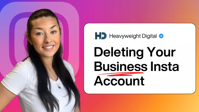 how to delete your business instagram account