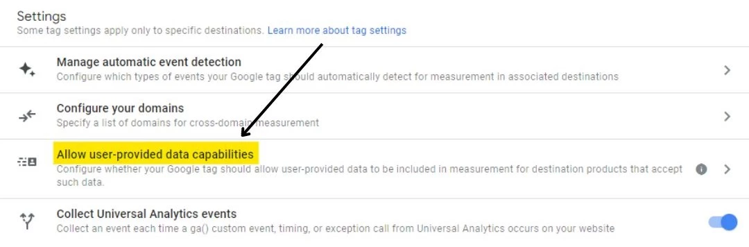 GA4 User Provided Data Capabilities