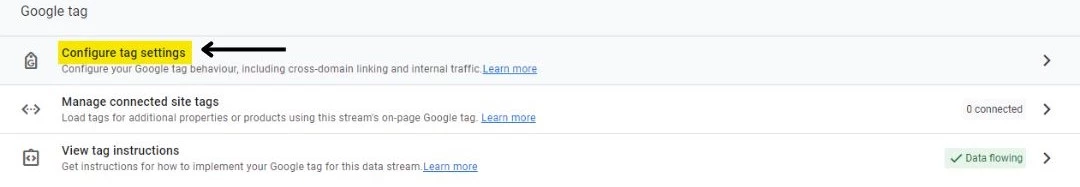 Configure Google Tag Conversions