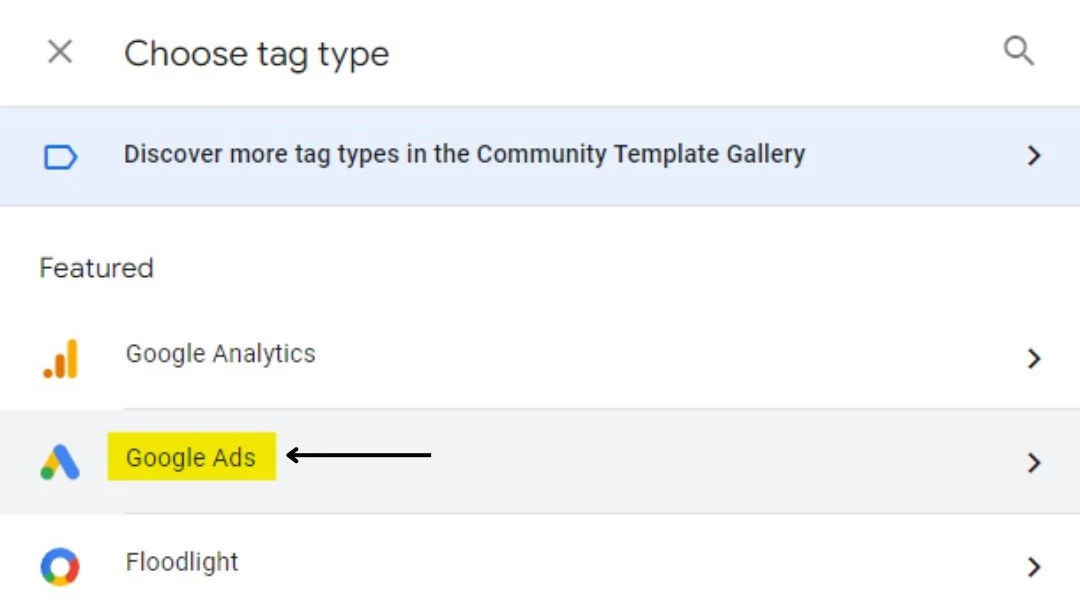 Google Ads Conversion Action