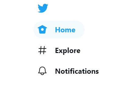 Twitter home page